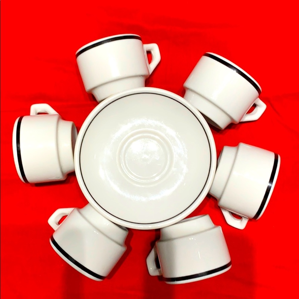 Vintage porcelains Veracruz Brazil espresso 6 set